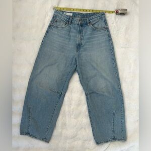 Zara Light Blue Wide Barrel Leg Women's Jeans